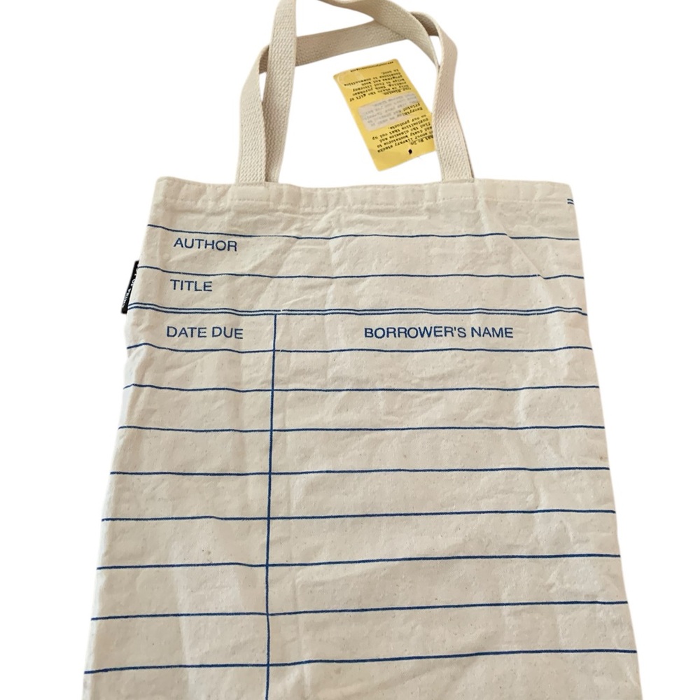 Library Card Canvas Tote Bag